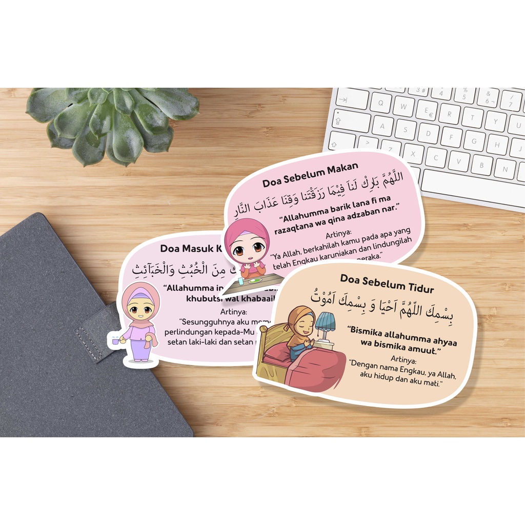 

Stiker Do'a Sehari-hari Anak Muslim Muslimah Islami