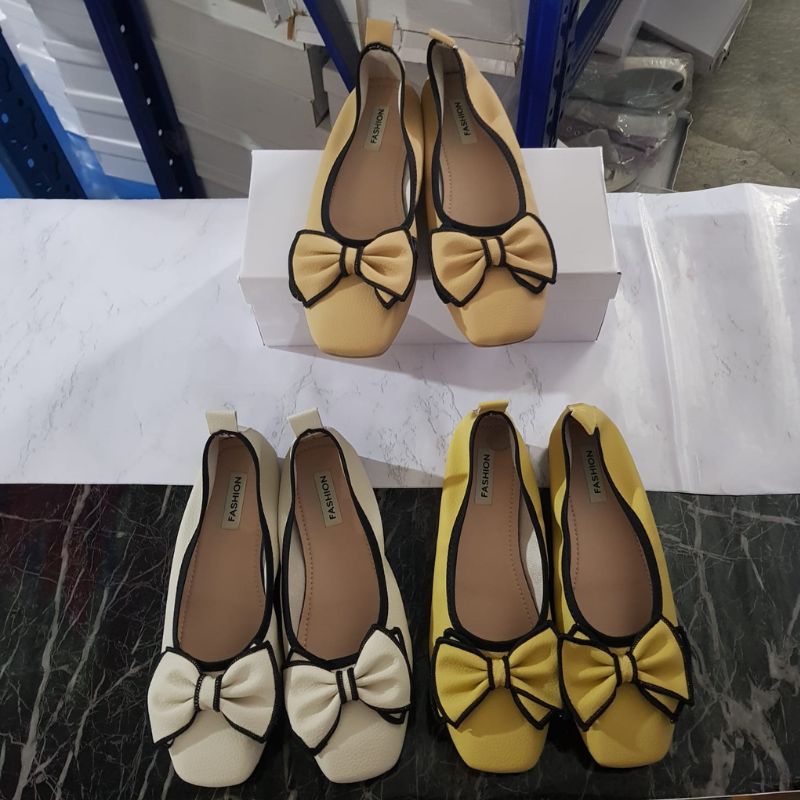 23765 Sepatu kerja wanita import sepatu flat shoes murah kekinian