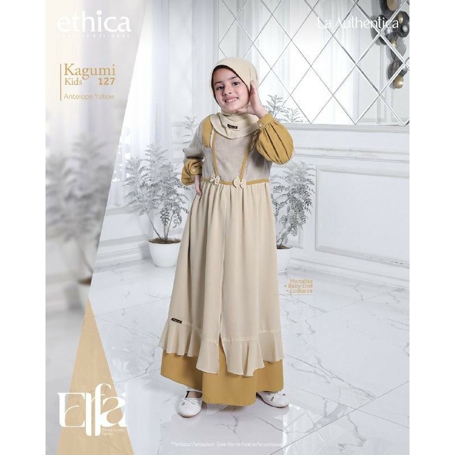 Ethica Elfa 266 Antelope Yellow Kagumi 270 Kagumi Kids 127 Kahfi 243 Kahfi Kids 174 Baju Muslim Sarimbit Keluarga Family Series Terbaru Lebaran 2023 Ori