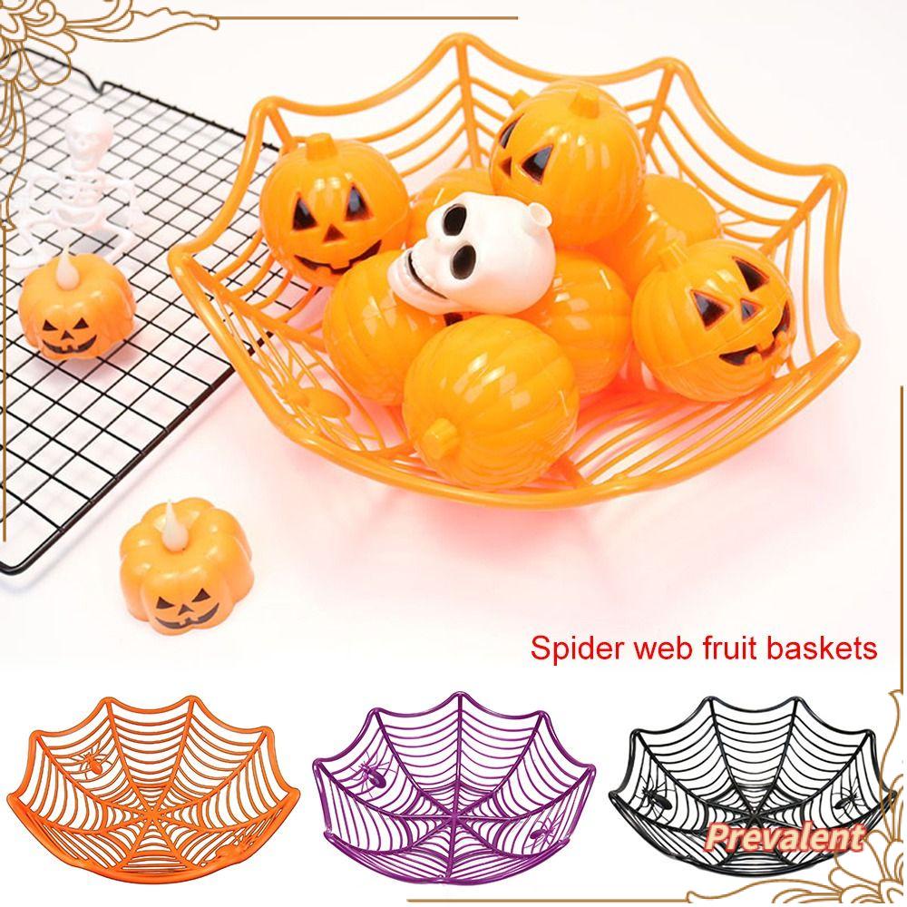 Preva Halloween Mangkok Buah Keluarga Plastik Susun Alat Peraga Gadget Dapur Biskuit Kemasan Keranjang Spider Candy Basket