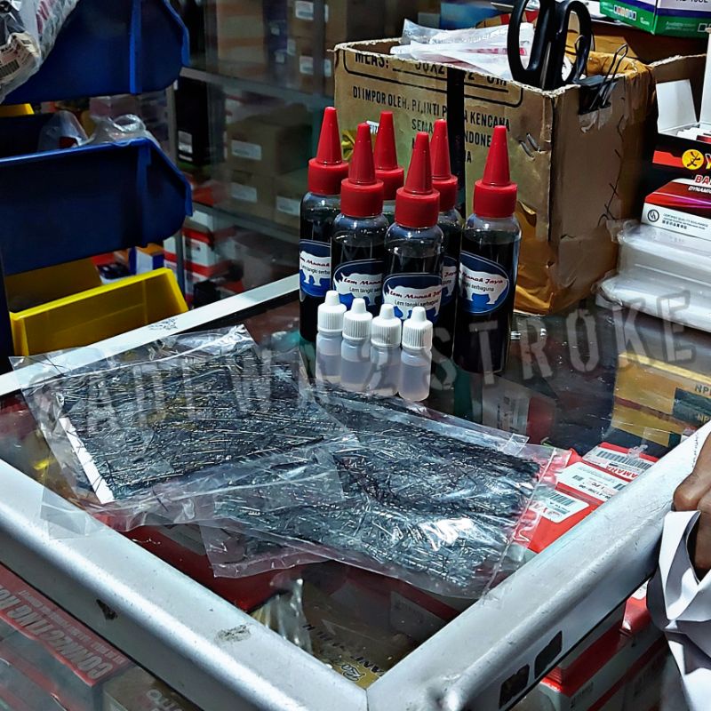 LEM TANGKI MOTOR DAN MOBIL TAHAN BENSIN ATOMIZER SERAT KARBON