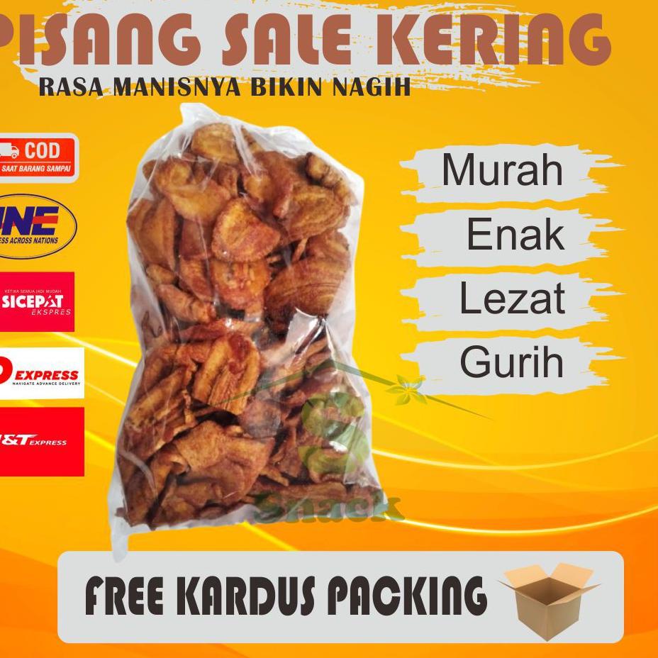 

㊝ KERIPIK PISANG SALE KERING SALE PISANG MAKANAN RINGAN CAMILAN SNACK MAKANAN HALAL KRIPIK ♜