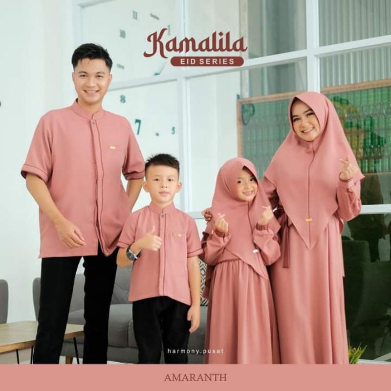Sarimbit Kamalila Eid Series by Harmony Gamis Famset Couple Keluarga Lebaran 2023