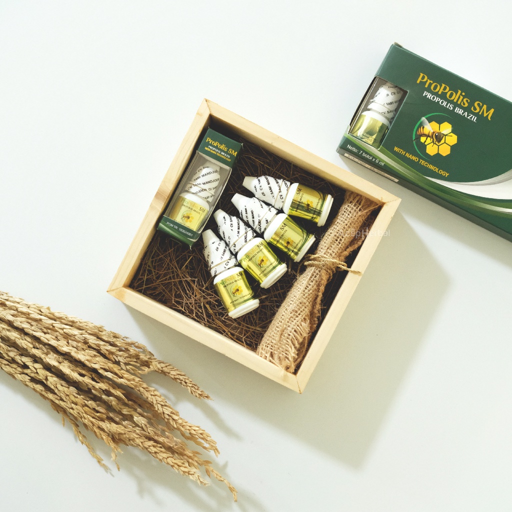 Obat Herbal Oles Penghancur Benjolan Di Pada Leher Ketiak Payudara Selangkangan Kelenjar Getah Bening Propolis SM Original Aman Untuk Anak dan Dewasa