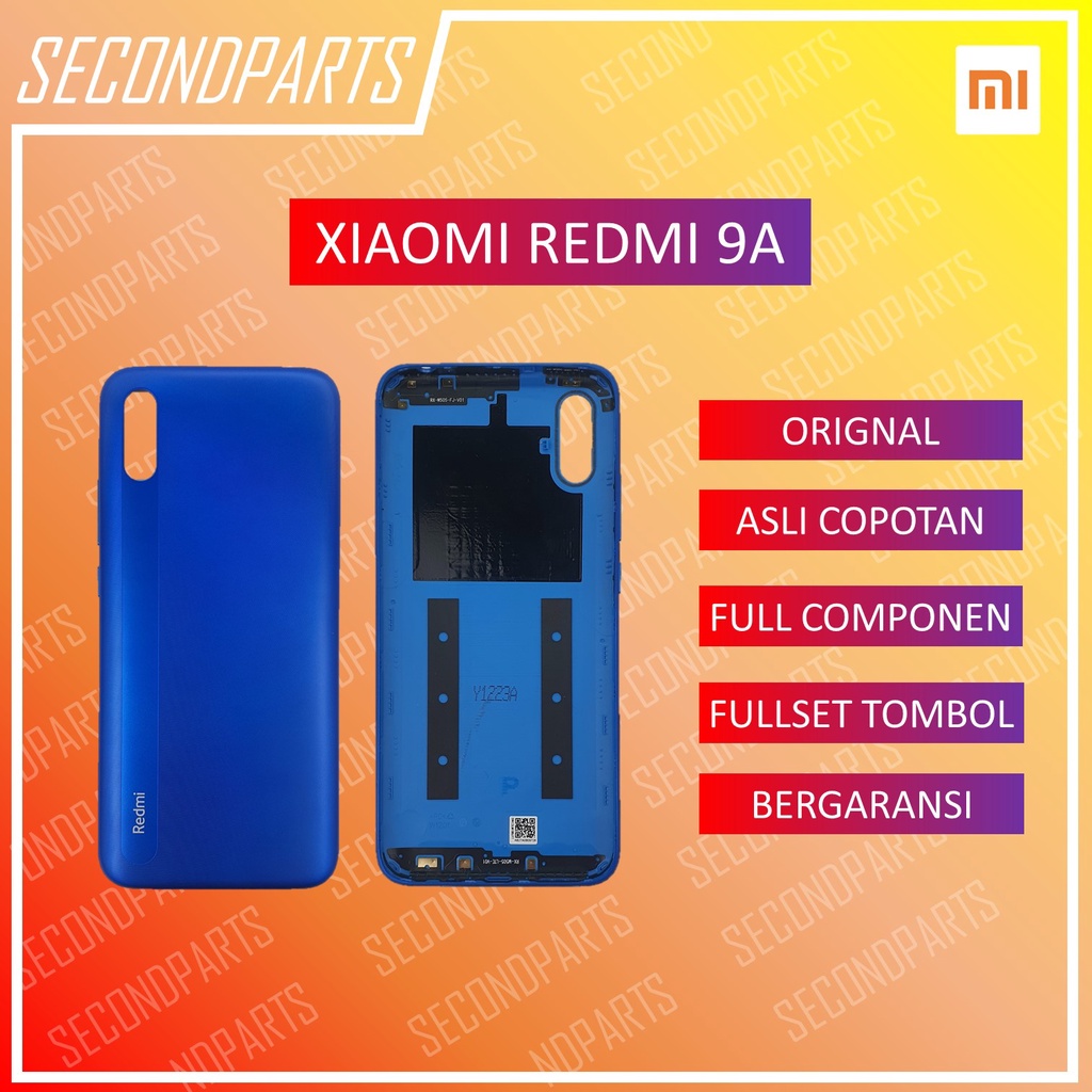 CASING BACKDOOR COVER TUTUP BELAKANG XIAOMI REDMI 9A ORIGINAL COPOTAN