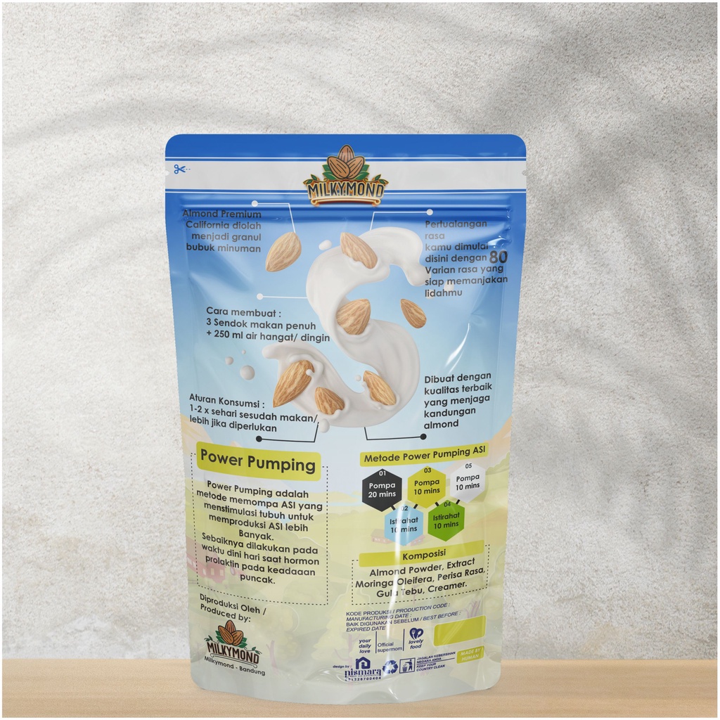 [BELI 2 GRATIS 1] Asi Booster Milkymond Almond Powder Milk Premium Almond California Variant Milk &amp; Smoothies