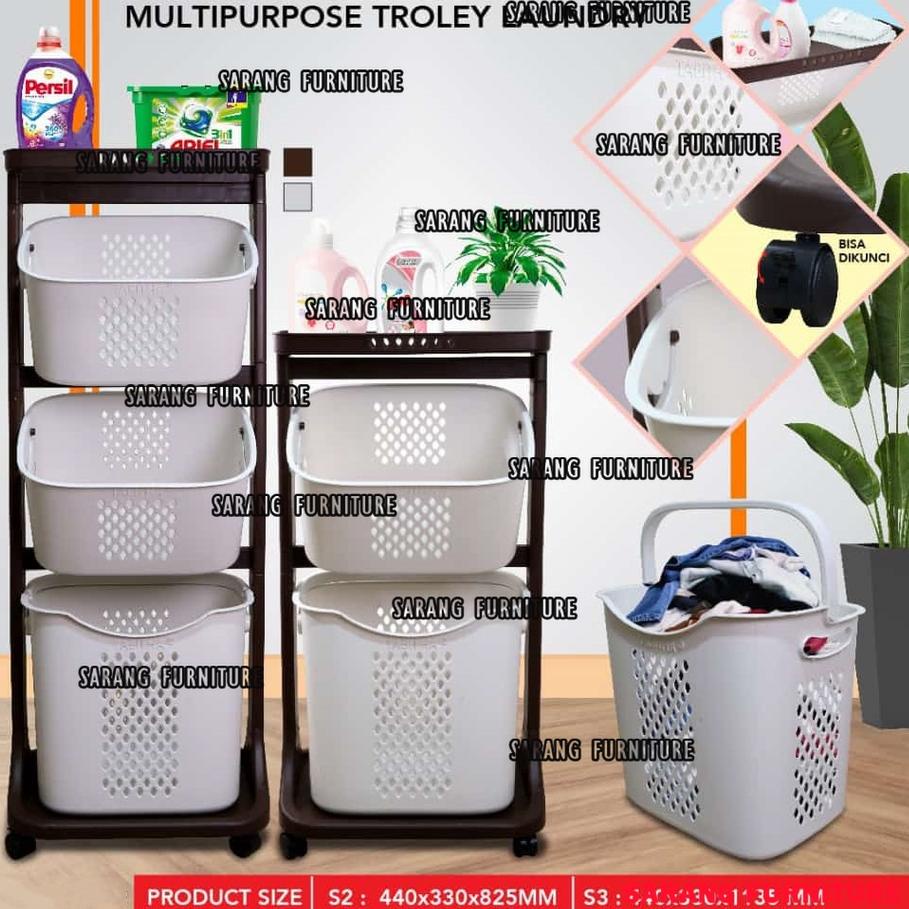 Kualitas Dijamin TABITHA Laundry Basket Rak Keranjang Baju Kotor MPTL TABITHA Murah Original Keranja