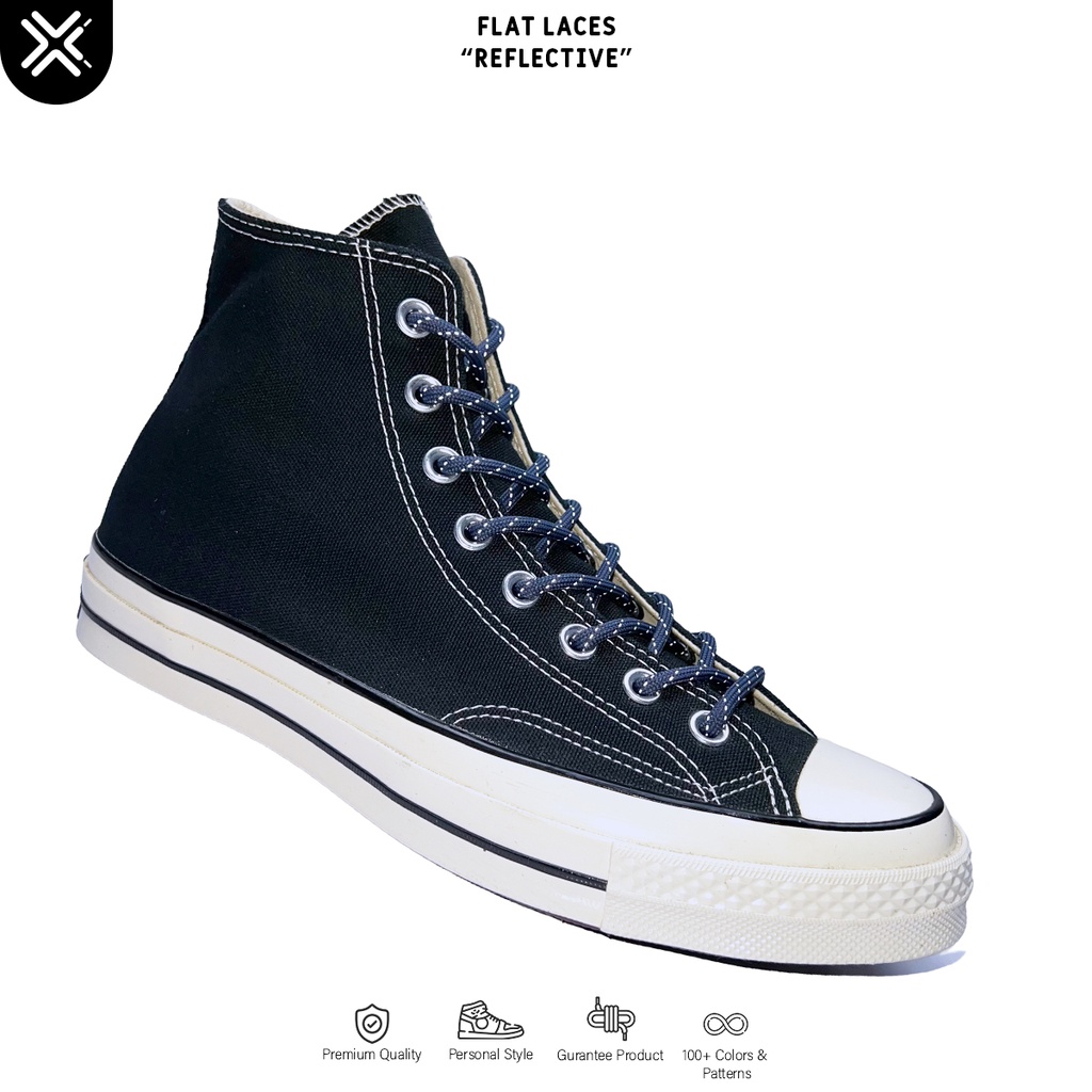 TALI SEPATU OUTDOOR POLYESTER / TALI SEPATU REFLECTIVE NAVY | PREMIUM SHOELACES