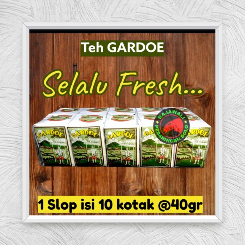 

TEH GARDOE HIJAU TEH TUBRUK GARDU IJO 1 SLOP ISI 10PCS