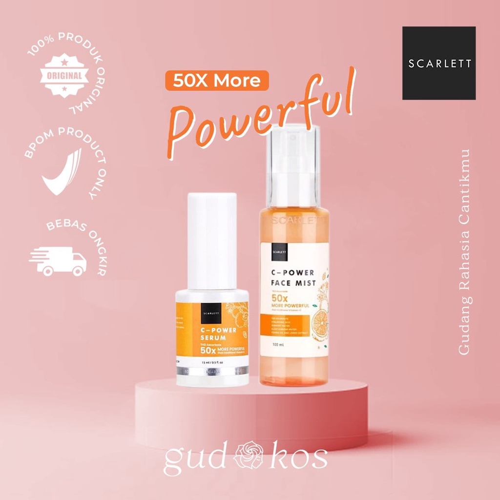 SCARLETT C Power Vit C Brightening Series / Face Serum Face Mist