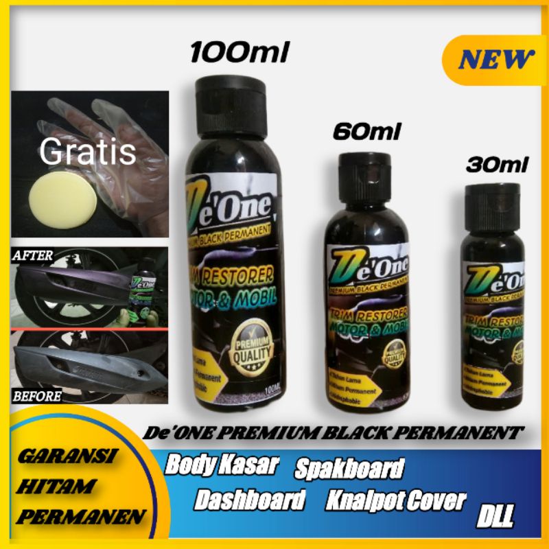 PENGHITAM PERMANEN 60ML MOTOR & MOBIL