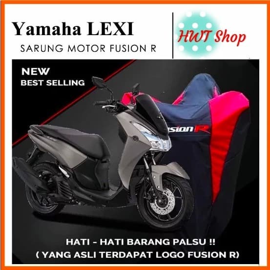 COVER MOTOR YAMAHA LEXI - SARUNG MOTOR YAMAHA LEXI MERK FUSION R