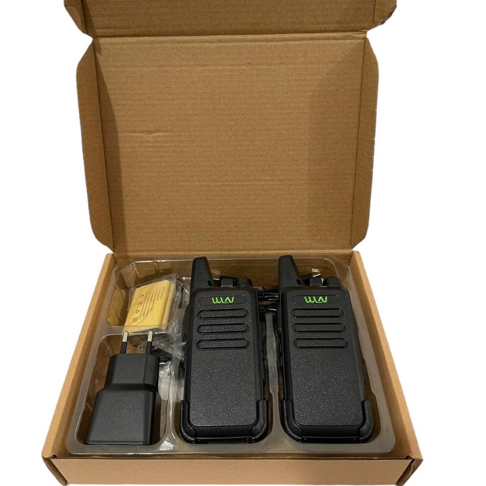 Booming PXTON - Sepasang HT WLN KD - C1 HT UHF Free Handsfree Lengkap KDC1 WLAN ORIGINAL isi 2pcs wa