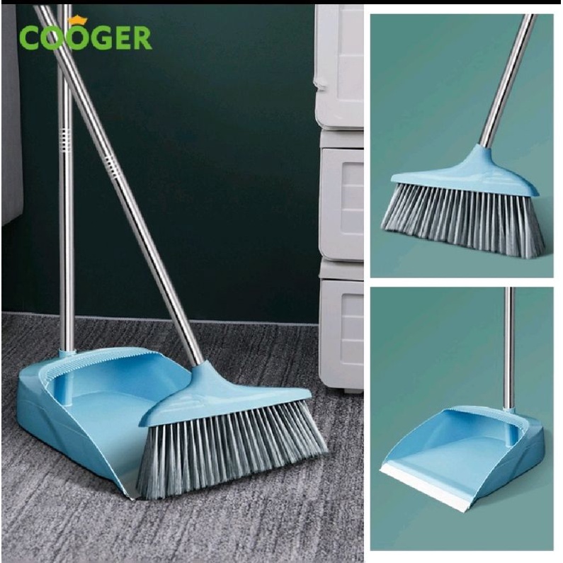 Cooger Set Sapu dan Pengki Warna Putih