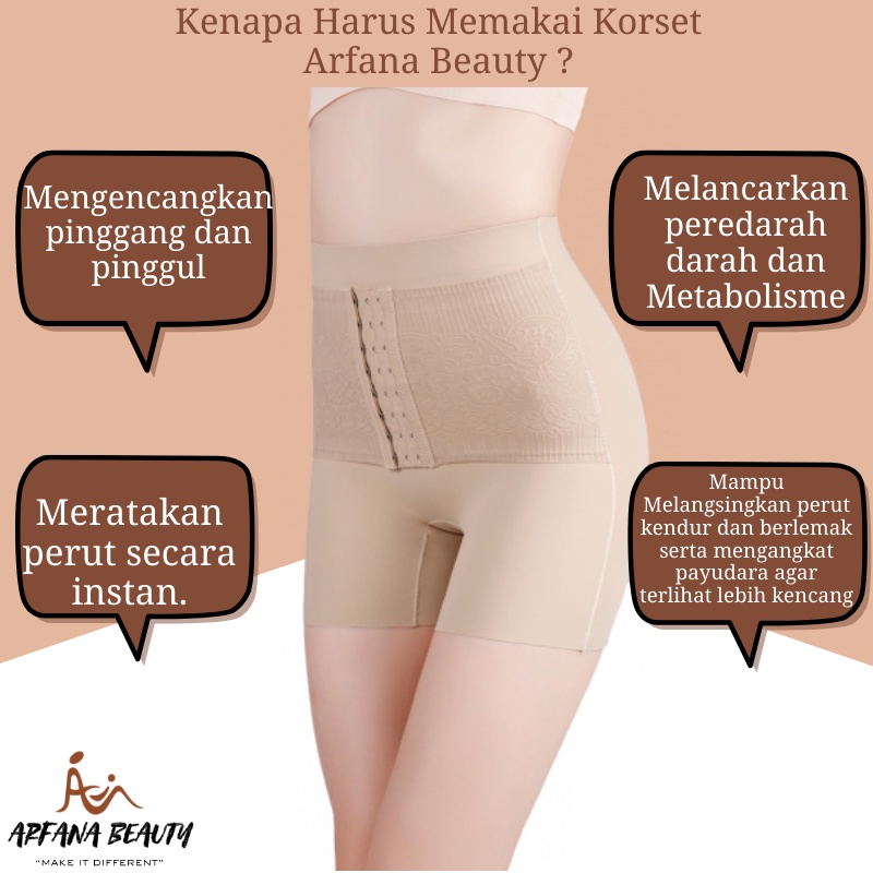 Korset Pelangsing Celana Dalam Wanita Seamless Corset Bawahan Pakaian Dalam Pelangsing Badan Pengecil Perut Buncit Slimming Korset Hotpants Setelah Melahirkan Anti Begah Melar Elastis Jumbo Celana Pelangsing Kancing Import Premium Original