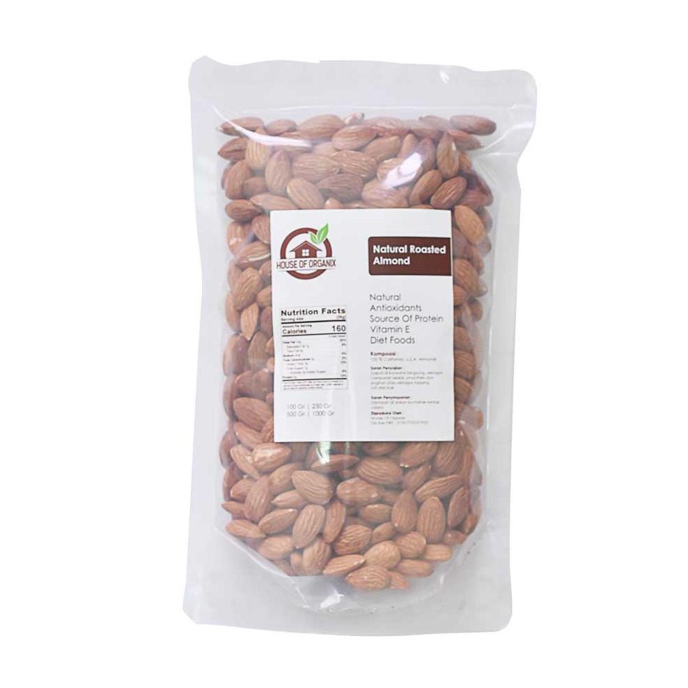 

[BAYAR DITEMPAT] Natural Roasted Almond (Panggang) 500 Gr