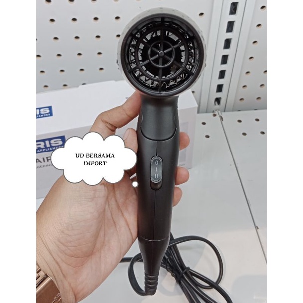 KRIS Travel Hair Dryer/Pengering Rambut/Hair Dryer Lipat - Hitam