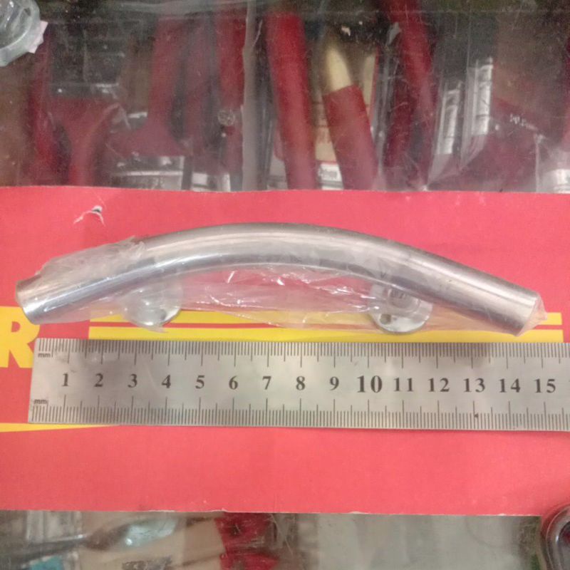 tarikan gagang handle pintu lemari rumah jendela stainless silver minimalis lengkung