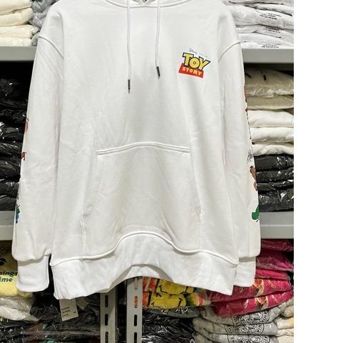GRATIS ONGKIR✅( 11.11 ) Hoodie H&M Unisex Sablon Toy Story White Putih, Crewneck Toy Story Black, Fl