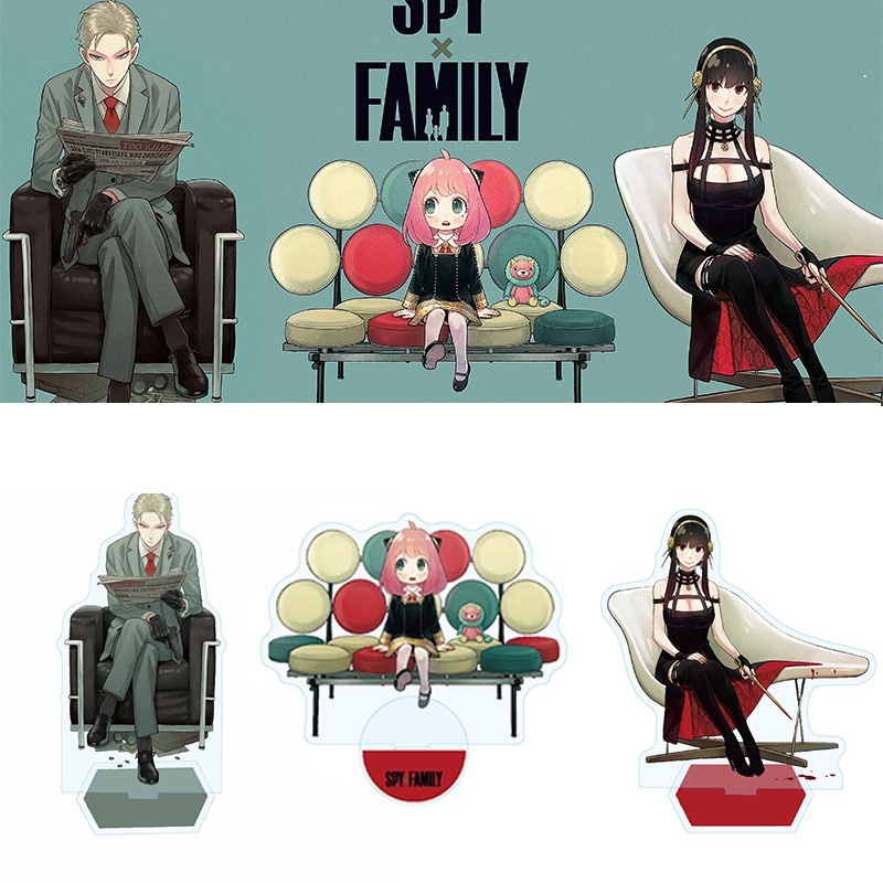 Figure Forger Akrilik SPY X FAMILY Plate Anya Stand Twilight Yor Mainan Model