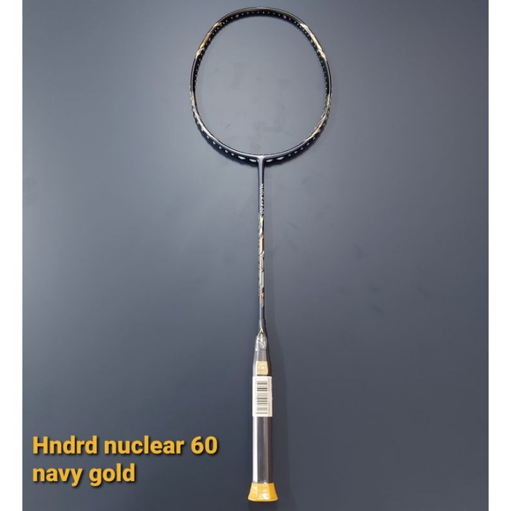 RAKET BADMINTON HNDRD NUCLEAR 60 NAVY GOLD ORIGINAL