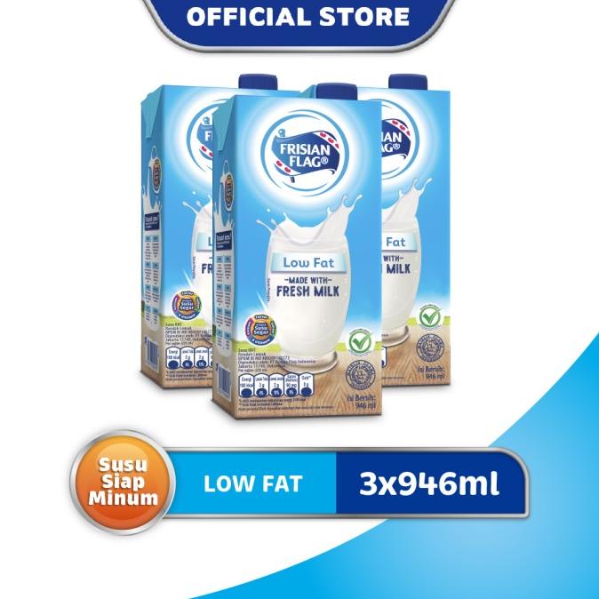 

Frisian Flag Purefarm Susu UHT Low Fat 946ml [3 pcs] TERLARIS TERPERCAYA ORIGINAL