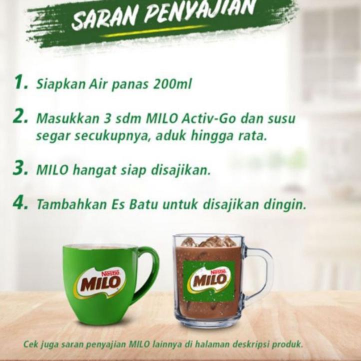 

✔️ MILO susu bubuk renteng @22gr isi 10 sachet gratis 1