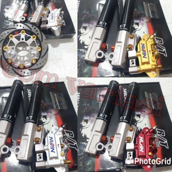 Terlaris dan Termurah BOTTOM SHOCK RT STAGE PLUS DISC 220MM KALIPER MONOBLOK NISSIN KIRI PNP BEAT VA