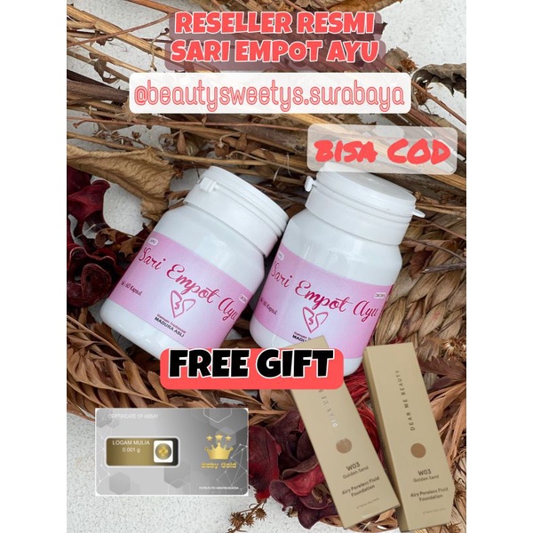 

(COD + FREE GIFT) Empot ayam sari empot ayu dan BeautySlim Beautysweetys