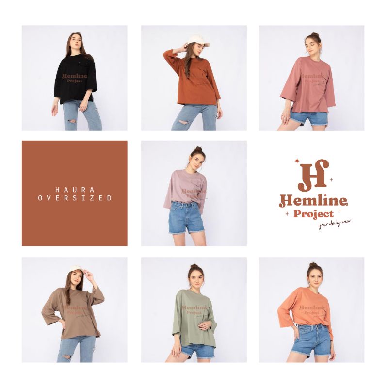Haura Oversized Plain Top by Hemline Project