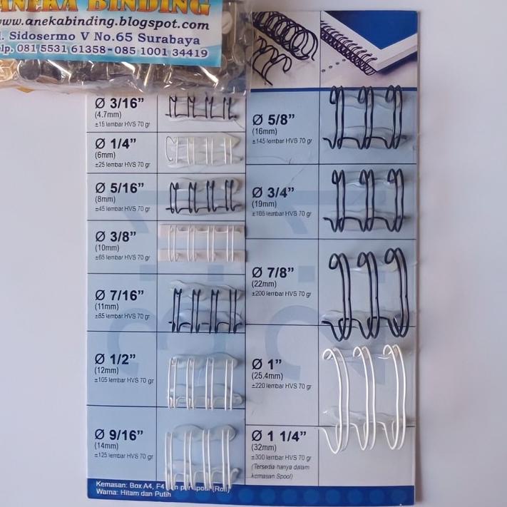 

↑ RING SPIRAL KAWAT JILID FOLIO よ