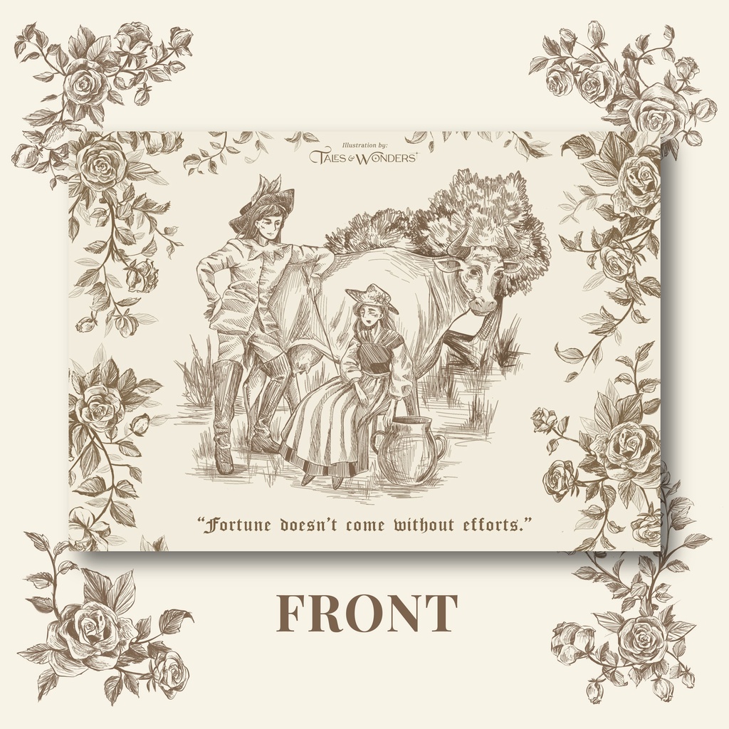 

Tales and Wonders - Post Card The Milkmaid