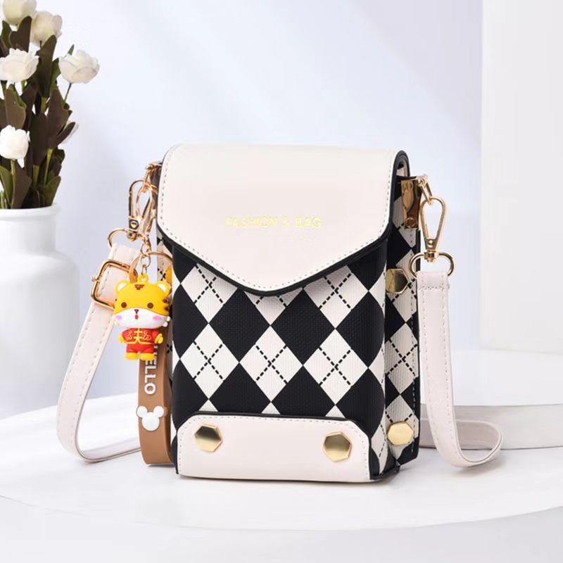 BJ63266 - BLACK/BROWN/GREEN/KHAKI/PINK/WHITE - TAS SLEMPANG MOZAIK WANITA FASHION KOREA CHINA IMPORT MODIS ELEGAN TERMURAH TERLARIS TERBARU BAGSTORE JAKARTA TAS BATAM ZC3266