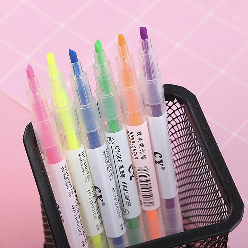 

MURMURE.ID | 6PCS STABILO SET WARNA WARNI DOUBLE SIDE PULPEN DUA SISI HIGHLIGHTER 6 IN 1 PN074 ⇮