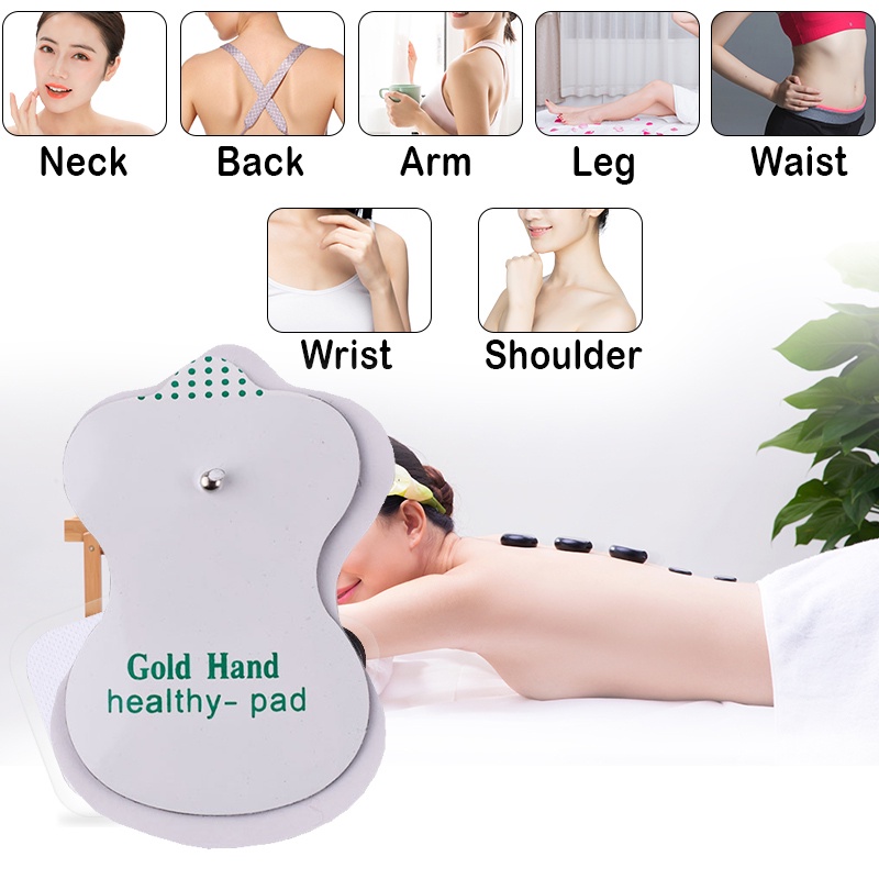 【10 PCS】Alas Tempel Elektroda/Akupuntur Elektroda Pad/Gel Healthy Pad/Alas Pijat Otot Akunpuntur