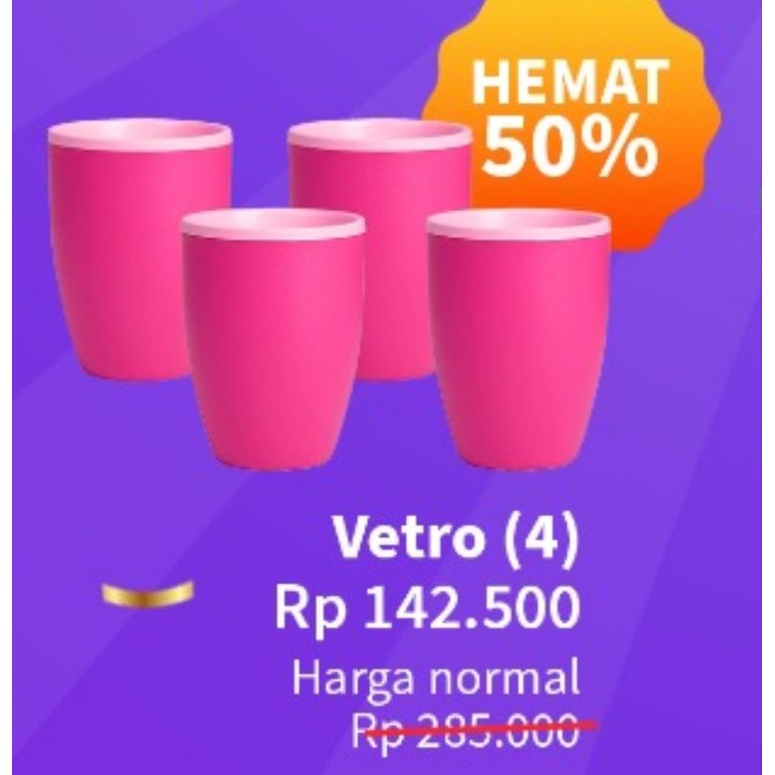 Moorlife Vetro isi 4 / Gelas tahan panas / Promo