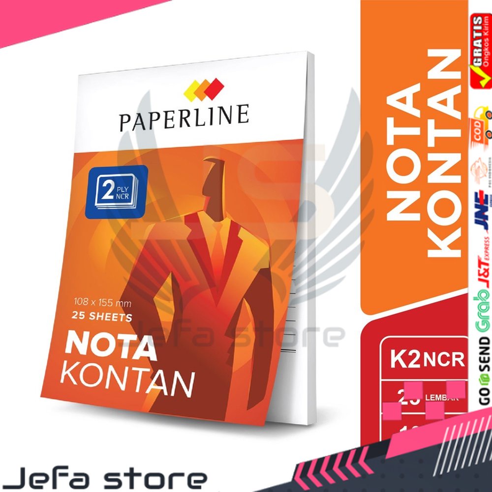 

JS Nota kontan kecil 2 ply / 2 rangkap paperline