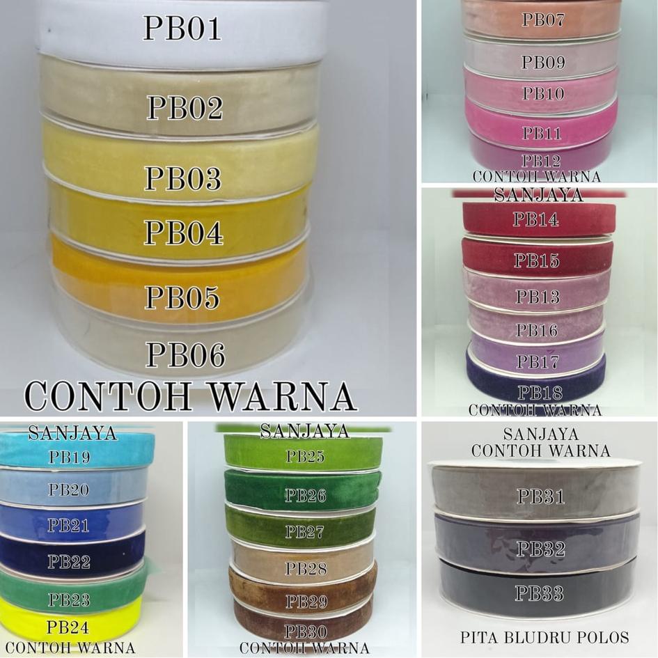 

Stock Update PITA BLUDRU POLOS / PITA VELVET / PITA BELUDRU / PITA KADO / PITA BLUDRU POLOS 1, 25 CM PER ROLL / PITA BLUDRU 1/2" INCH / PITA BLUDRU 1/2