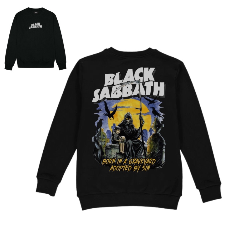 Sweater Basic Musik Metal || METAL Black Sabbath Sweater Crewneck || Pria &amp; Wanita Sz M - L - XL