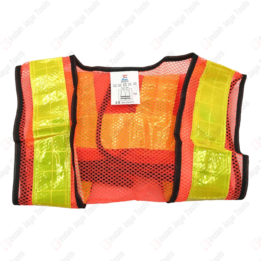 ENZO V Rompi Jaring PVC Reflective Safety Vest Rompi Jala Proyek