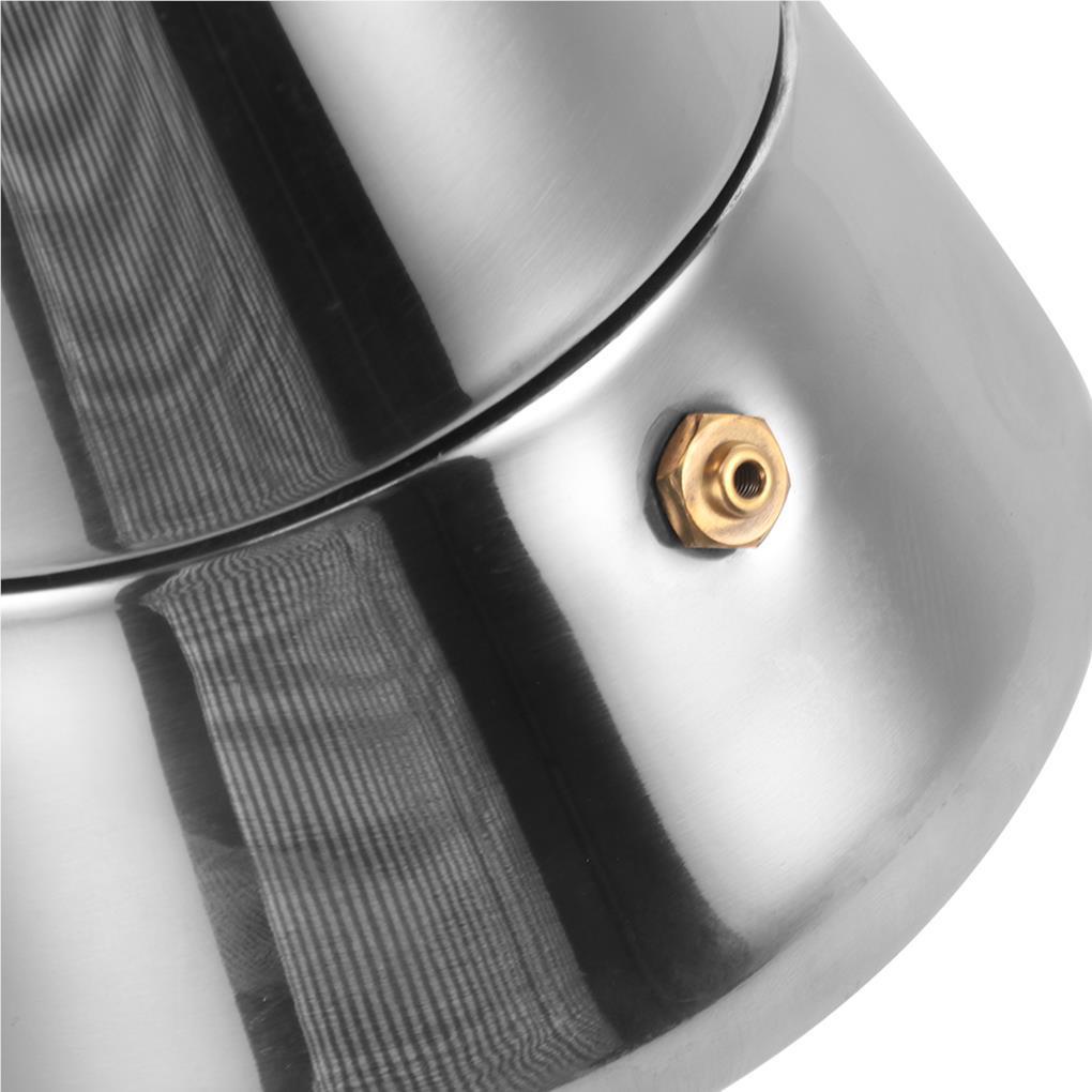 Coffee Maker Filter Pot Percolator Alat Stainless Steel Pengerjaan Halus Hemat Ruang Mesin Penyaringan Permukaan Halus Tanpa Burrs