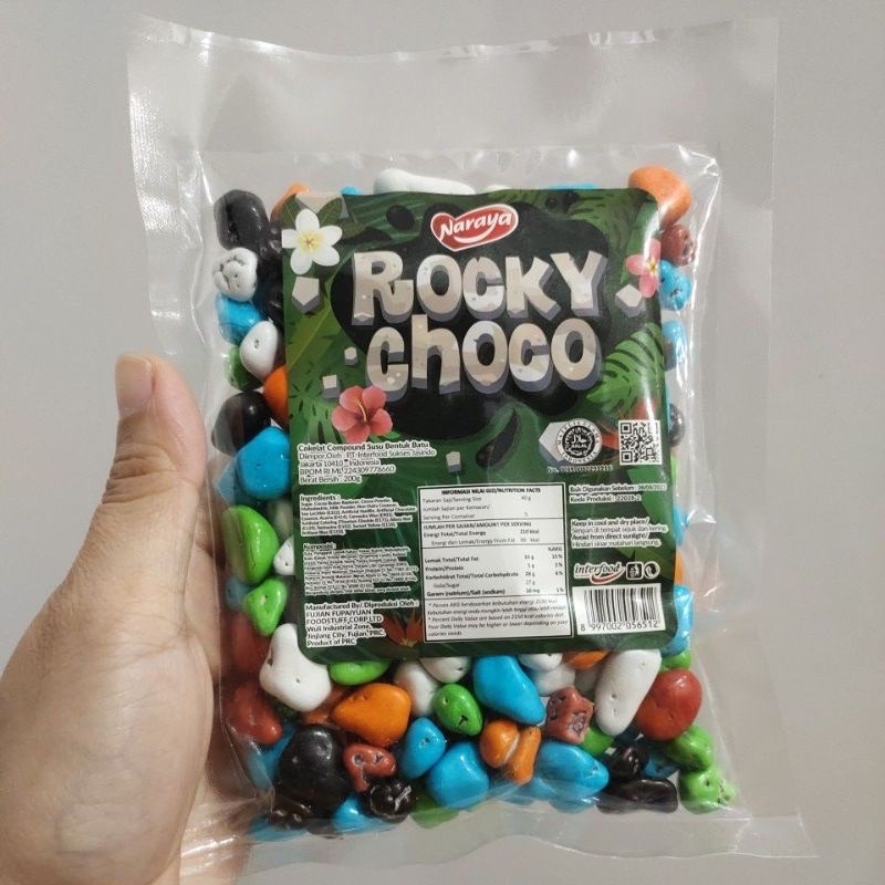 

NARAYA ROCKY CHOCO COKELAT KERIKIL COKLAT BATU 200GR