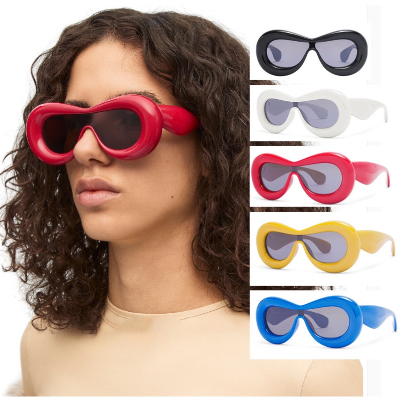 Aesthetic Shades Sunglasses UV400 Untuk Wanita/Pria Eyeglasses Colour