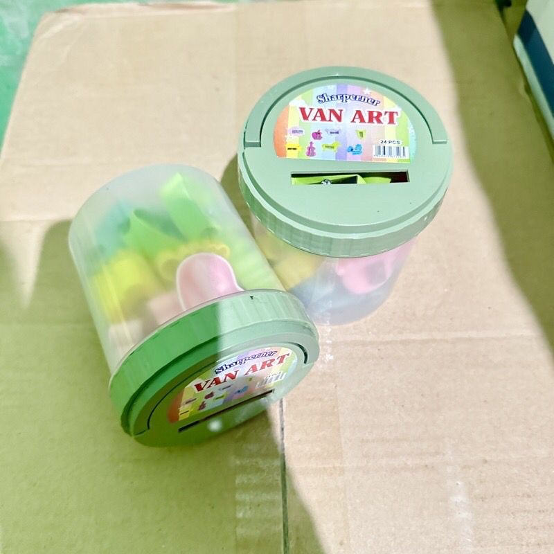 

Rautan Orotan Pensil Sharpener Van-Art Toples isi 24 pcs