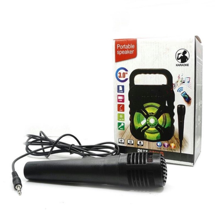 [NEW] SPEAKER BLUETOOTH SQRS 663 PLUS MIC KARAOKE PORTABLE + MIC