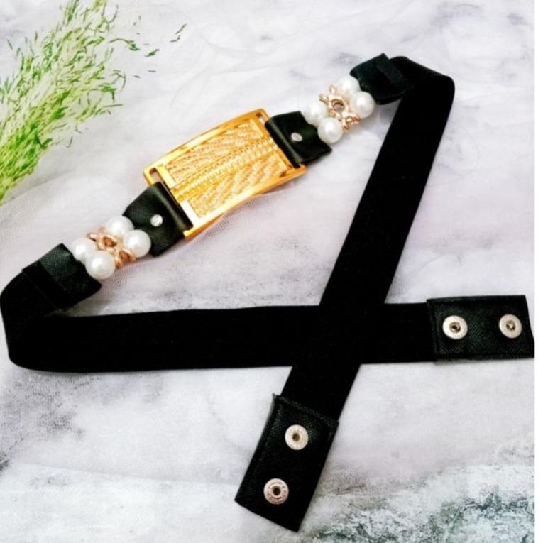 No[X33B]-☛) KIA STORE/IKAT PINGGANG WANITA MUTIARA/ BELT WANITA DRESS/SABUK WANITA/FASHION WANITA/AS