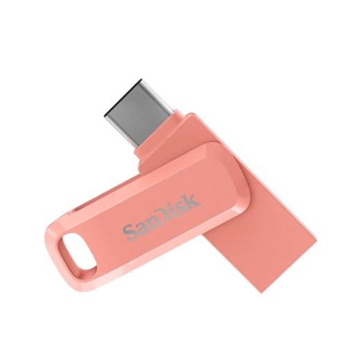 Flashdisk OTG SANDISK Ultra Dual Drive GO 128GB Type-C SDDDC3 Peach