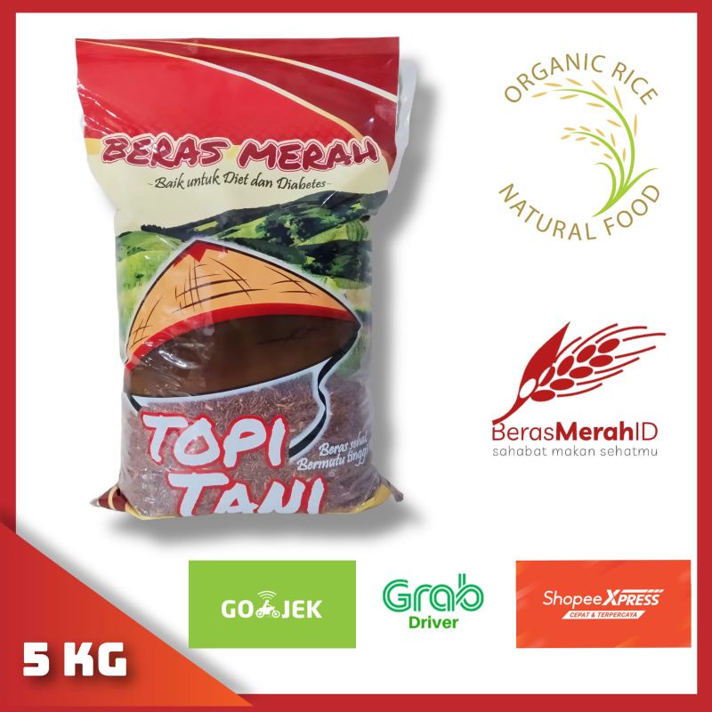 Beras MERAH ORGANIK 5 KG