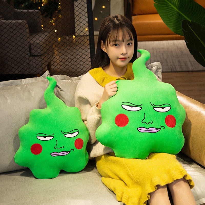 45cm/55cm Mob Psycho 100dimmple Mainan Mewah Bantal Cushion Lucu Dekorasi Rumah Hadiah Ulang Tahun