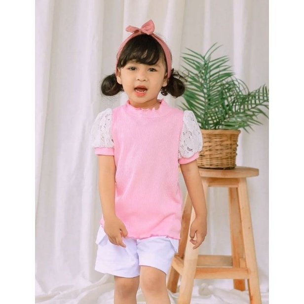 Quensha Blouse allsize 2-5thn / blouse anak perempuan/ Adelia top size 2-5 tahun nabLfashion